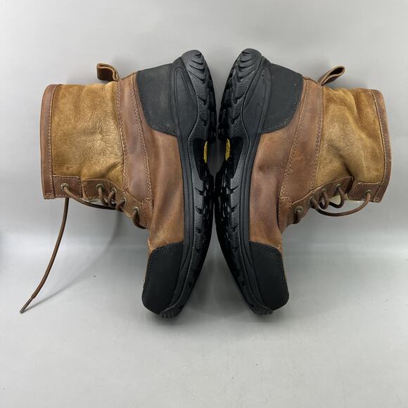 UGG Hilgard Event Waterproof Boots Men Size 10 Brown Leather Vibram Comfort Shoe - Picture 6 of 9
